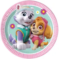 Set de 8 farfurii de petrecere cu Skye și Everest din Patrula Cățelușilor