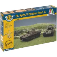 Set de machete Italeri 1/72 Pz. Kpfw. V Panther Ausf. G tanc Panther, set de 2 bucăți