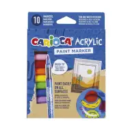 Set de markere acrilice 10 bucăți - Carioca