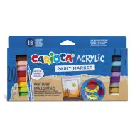 Set de markere acrilice 18 bucăți - Carioca