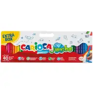 Set de markere maxi Carioca, 40 buc - Jumbo