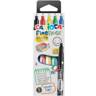 Set fineliner Study Selection, 5 bucăți, 0,5 mm - Carioca