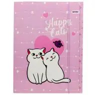 Spirit: Happy Cats dosar roz cu elastic 600gr A/4