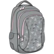 St.Right Rucsac școlar gri cu fluturi, cu trei compartimente, BP26, 39x27x17cm