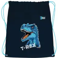 St.Right Sac de sport albastru cu T-Rex, 34x43 cm