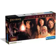 Stăpânul Inelelor: Între Foc și Întuneric puzzle panoramic de 1000 de piese cu poster - Clementoni