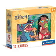 Stitch set de 12 cuburi de poveste - Clementoni