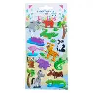 The Littlies: Animale de junglă autocolante 3D pufos set 10x22cm
