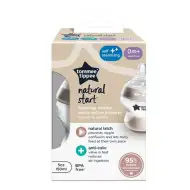 Tommee Tippee: Closer To Nature biberon transparent 150ml (0 luni+)