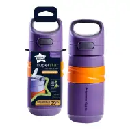 Tommee Tippee: Pahar cu pai Superstar Flip top, culoare mov, 500 ml (18 luni+)