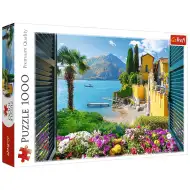 Vedere spre Lacul Como puzzle de 1000 piese - Trefl