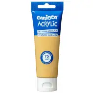 Vopsea acrilică 75ml culoare aurie - Carioca