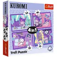 Zilele lui Kuromi 4 în 1 puzzle - Trefl