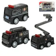 Alloy Car: Mașină de poliție în diverse versiuni 5cm
