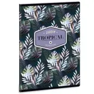 Ars Una: Floral Palm Leaf caiet cu pătrățele A5 40 file