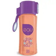 Ars Una: mov și portocaliu fără BPA sticlă pentru apă 450ml