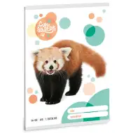 Ars Una: Panda roșu simpatic caiet cu linii A5 14-32 pentru clasa I-a