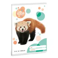 Ars Una: Panda roșu simpatic caiet cu linii A5 21-32