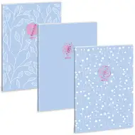 Ars Una: Soft Touch Skyblue Spring extra capse caiet cu linii A4