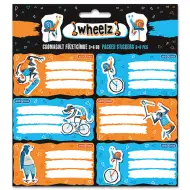Ars Una: Wheelz etichete caiet 3x6 bucăți