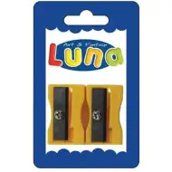Ascuțitoare plastic culoarea galbenă 2 bucăți