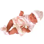 Bebelus nou nascut fetita in rochie  38 cm 