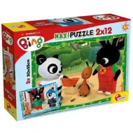 Bing și prietenii: Iarna-vara 2x12 bucăți maxi puzzle