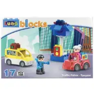 Blocks: poliție de circulație jucărie creativă set 17 bucăți