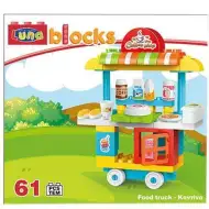 Blocks set jucărie de construcție cafenea 61 bucăți