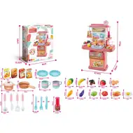 Bucătărie de joacă pentru fete cu accesorii 70x47,5x22cm
