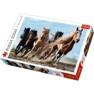 Cai sărind premium puzzle 1000 bucăţi - Trefl
