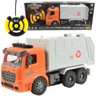 Camion de colectare selectivă a deseurilor ECO cu efecte de lumina scara 1/14 27MHz 30cm