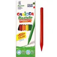 Carioca: Plastello set cretă cerată cu culori rezistent 6 bucăţi