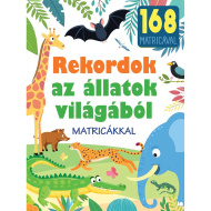 Cartea educativă despre recorduri din lumea animalelor cu autocolante