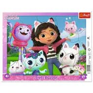 Casa de păpuși a lui Gabby 25 bucăți puzzle cu cadru - Trefl