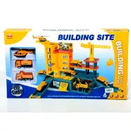 Centru de construcție cu parcare și vehicule