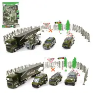 Chariot Die-Cast: Set vehicul militar metalic cu accesorii în două versiuni