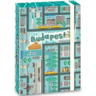 City of Budapest mapă pentru caiete cu elastic A5