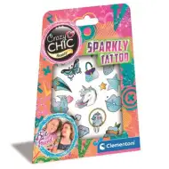 Crazy Chic: Sparkly strălucitor set tatuaj - Clementoni