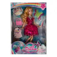 Dream Girl păpușă de modă în haine de cocktail și accesorii 29cm