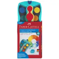 Faber-Castell: Acuarele 12 culori set turcoaz