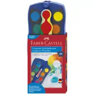 Faber-Castell: Acuarele 24 culori set albastru