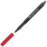 Faber-Castell: Multimark marker cu alcool F 0,6mm roşu