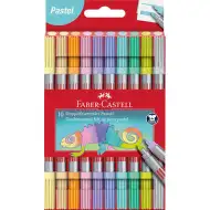 Faber-Castell: set marker 10 bucăți vârf dublu în culori pastelate