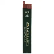 Faber-Castell: Super Polymer mină 0,5mm 12 bucăţi 2B