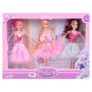 Fashion Girl: 3 bucăți set păpușă de modă 30cm