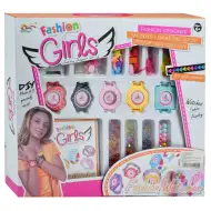 Fashion Girls: Set de mărgele pentru ceasuri cu mărgele colorate, 5 ceasuri si accesorii