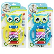 Formă bufniță 6 clape xilofon instrument muzical în două culori