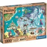 Frozen hartă puzzle 1000 bucăți - Clementoni