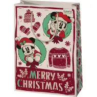 Green Grass Mickey Mouse Crăciun pungă cadou mare premium 26x14x33cm